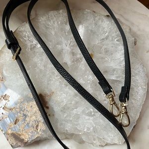 Black Leather Bandolier Strap